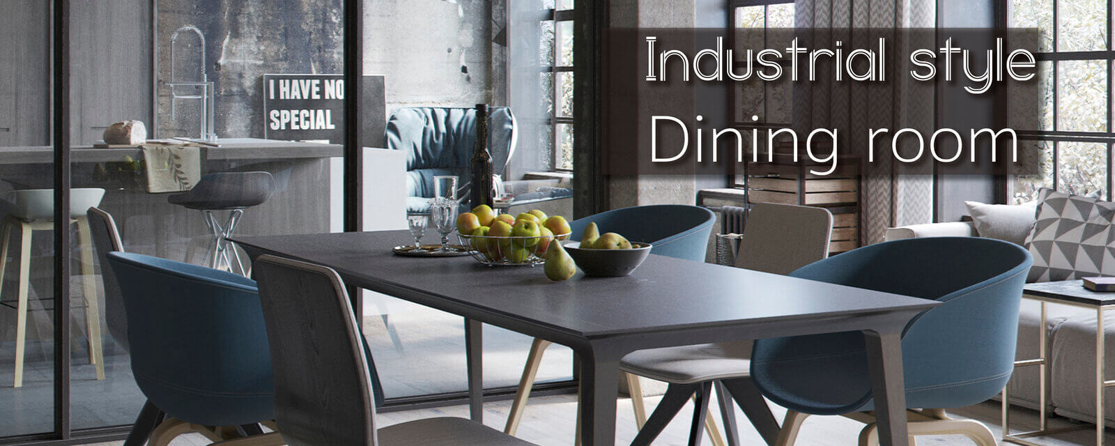 Modern Industrial Dining Room